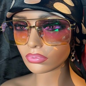 Purplish Lens Colored Clear Shades